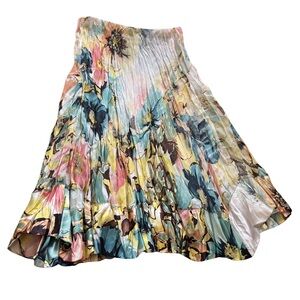 SOLD Roberto Cavalli SS2003 Floral Silk Skirt